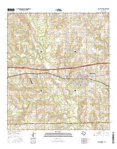 Schulenburg Texas Current topographic map, 1:24000 scale, 7.5 X 7.5 Minute, Year 2016