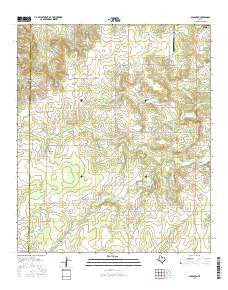 Scranton Texas Current topographic map, 1:24000 scale, 7.5 X 7.5 Minute, Year 2016
