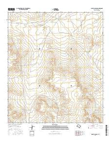 Scratch Ranch Texas Current topographic map, 1:24000 scale, 7.5 X 7.5 Minute, Year 2016