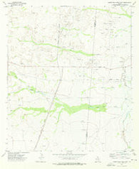 Screw Bean Draw East Texas Historical topographic map, 1:24000 scale, 7.5 X 7.5 Minute, Year 1973