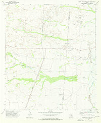 Screw Bean Draw East Texas Historical topographic map, 1:24000 scale, 7.5 X 7.5 Minute, Year 1973