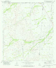 Screw Bean Draw NE Texas Historical topographic map, 1:24000 scale, 7.5 X 7.5 Minute, Year 1973