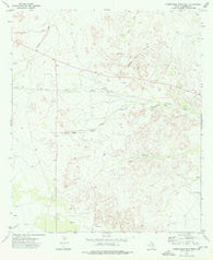 Screw Bean Draw West Texas Historical topographic map, 1:24000 scale, 7.5 X 7.5 Minute, Year 1973