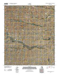 Screw Bean Draw East Texas Historical topographic map, 1:24000 scale, 7.5 X 7.5 Minute, Year 2010