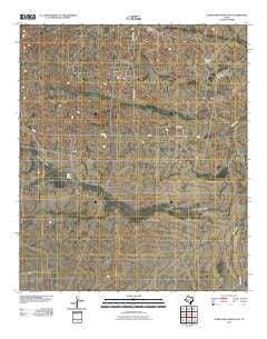Screw Bean Draw East Texas Historical topographic map, 1:24000 scale, 7.5 X 7.5 Minute, Year 2010