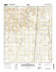 Screw Bean Draw East Texas Current topographic map, 1:24000 scale, 7.5 X 7.5 Minute, Year 2016
