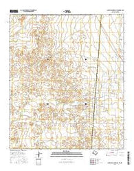 Screw Bean Draw NE Texas Current topographic map, 1:24000 scale, 7.5 X 7.5 Minute, Year 2016