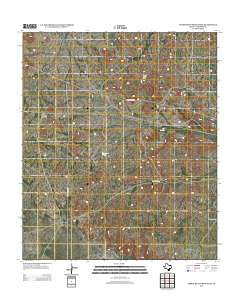 Screw Bean Draw West Texas Historical topographic map, 1:24000 scale, 7.5 X 7.5 Minute, Year 2012