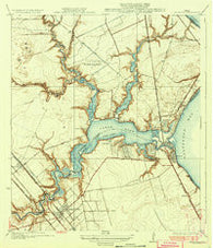 Seabrook Texas Historical topographic map, 1:31680 scale, 7.5 X 7.5 Minute, Year 1932
