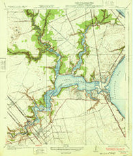 Seabrook Texas Historical topographic map, 1:31680 scale, 7.5 X 7.5 Minute, Year 1932