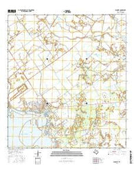 Seadrift Texas Current topographic map, 1:24000 scale, 7.5 X 7.5 Minute, Year 2016