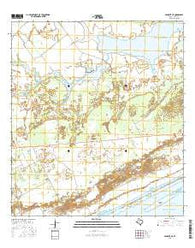 Seadrift NE Texas Current topographic map, 1:24000 scale, 7.5 X 7.5 Minute, Year 2016