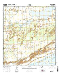 Seadrift NE Texas Current topographic map, 1:24000 scale, 7.5 X 7.5 Minute, Year 2016