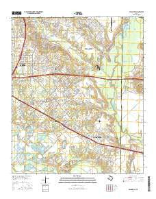 Seagoville Texas Current topographic map, 1:24000 scale, 7.5 X 7.5 Minute, Year 2016