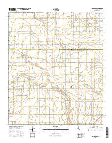 Seagraves NW Texas Current topographic map, 1:24000 scale, 7.5 X 7.5 Minute, Year 2016