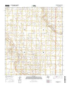 Seagraves SW Texas Current topographic map, 1:24000 scale, 7.5 X 7.5 Minute, Year 2016