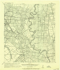 Sealy Texas Historical topographic map, 1:62500 scale, 15 X 15 Minute, Year 1956