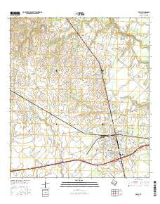 Sealy Texas Current topographic map, 1:24000 scale, 7.5 X 7.5 Minute, Year 2016