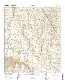 Seaton Texas Current topographic map, 1:24000 scale, 7.5 X 7.5 Minute, Year 2016