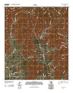 Seco Pass Texas Historical topographic map, 1:24000 scale, 7.5 X 7.5 Minute, Year 2010