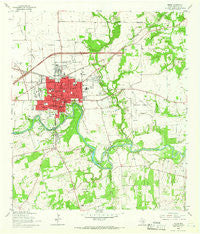Seguin Texas Historical topographic map, 1:24000 scale, 7.5 X 7.5 Minute, Year 1964