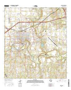 Seguin Texas Current topographic map, 1:24000 scale, 7.5 X 7.5 Minute, Year 2016