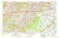 Seguin Texas Historical topographic map, 1:250000 scale, 1 X 2 Degree, Year 1953