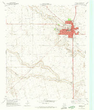 Seminole Texas Historical topographic map, 1:24000 scale, 7.5 X 7.5 Minute, Year 1970
