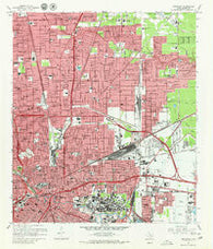 Settegast Texas Historical topographic map, 1:24000 scale, 7.5 X 7.5 Minute, Year 1967