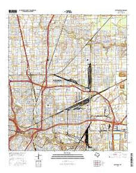 Settegast Texas Current topographic map, 1:24000 scale, 7.5 X 7.5 Minute, Year 2016