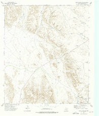 Seven Heart Gap Texas Historical topographic map, 1:24000 scale, 7.5 X 7.5 Minute, Year 1972