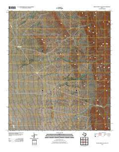Seven Heart Gap NW Texas Historical topographic map, 1:24000 scale, 7.5 X 7.5 Minute, Year 2010