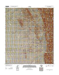 Seven Heart Gap NW Texas Historical topographic map, 1:24000 scale, 7.5 X 7.5 Minute, Year 2012