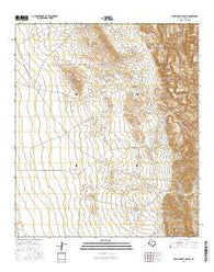 Seven Heart Gap NW Texas Current topographic map, 1:24000 scale, 7.5 X 7.5 Minute, Year 2016