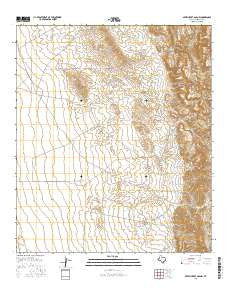 Seven Heart Gap NW Texas Current topographic map, 1:24000 scale, 7.5 X 7.5 Minute, Year 2016
