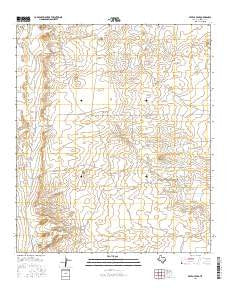 Seven L Peak Texas Current topographic map, 1:24000 scale, 7.5 X 7.5 Minute, Year 2016