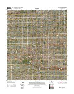 Seven L Peak NE Texas Historical topographic map, 1:24000 scale, 7.5 X 7.5 Minute, Year 2012