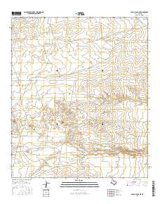 Seven L Peak NE Texas Current topographic map, 1:24000 scale, 7.5 X 7.5 Minute, Year 2016
