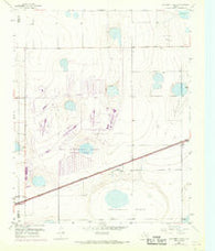 Sevenmile Basin Texas Historical topographic map, 1:24000 scale, 7.5 X 7.5 Minute, Year 1953