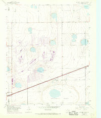Sevenmile Basin Texas Historical topographic map, 1:24000 scale, 7.5 X 7.5 Minute, Year 1953