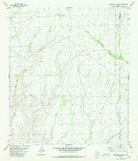 Sevenmile Canyon Texas Historical topographic map, 1:24000 scale, 7.5 X 7.5 Minute, Year 1980