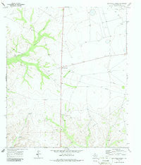 Sevenmile Corner Texas Historical topographic map, 1:24000 scale, 7.5 X 7.5 Minute, Year 1970