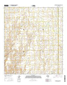 Sevenmile Canyon Texas Current topographic map, 1:24000 scale, 7.5 X 7.5 Minute, Year 2016