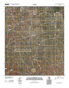 Sevenmile Corner Texas Historical topographic map, 1:24000 scale, 7.5 X 7.5 Minute, Year 2010