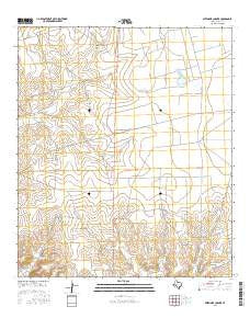 Sevenmile Corner Texas Current topographic map, 1:24000 scale, 7.5 X 7.5 Minute, Year 2016
