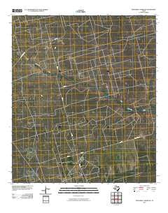 Sevenmile Corner NE Texas Historical topographic map, 1:24000 scale, 7.5 X 7.5 Minute, Year 2010