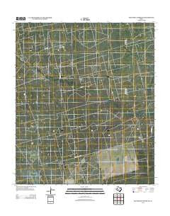 Sevenmile Corner NE Texas Historical topographic map, 1:24000 scale, 7.5 X 7.5 Minute, Year 2012