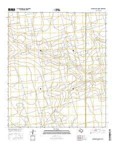 Sevenmile Corner NE Texas Current topographic map, 1:24000 scale, 7.5 X 7.5 Minute, Year 2016