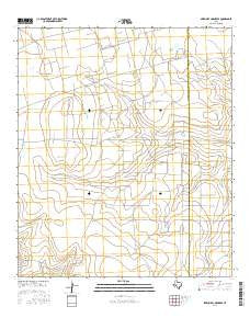 Sevenmile Corner SE Texas Current topographic map, 1:24000 scale, 7.5 X 7.5 Minute, Year 2016