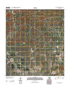 Sevenmile Hill Texas Historical topographic map, 1:24000 scale, 7.5 X 7.5 Minute, Year 2012